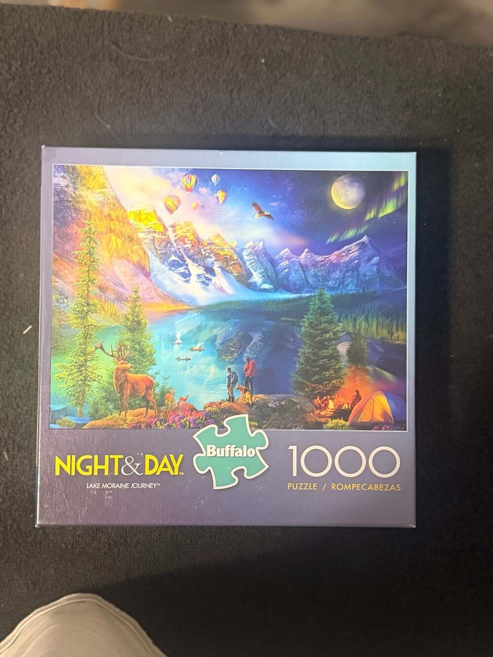 Buffalo Games Night & Day Lake Moraine Journey 1000 Piece Jigsaw Puzzle